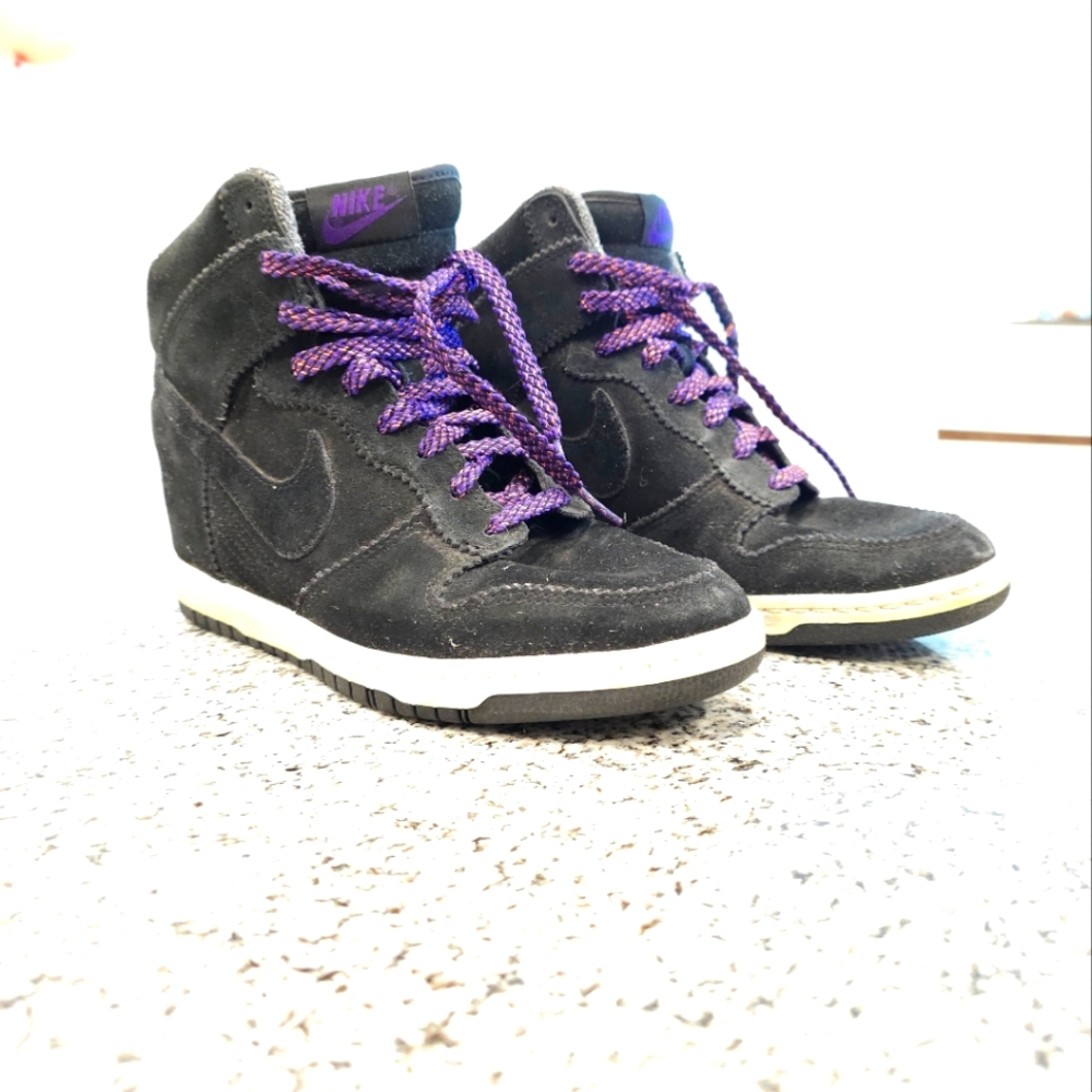 Nike Dunk Sky High Black Court Purple Shoes sz9